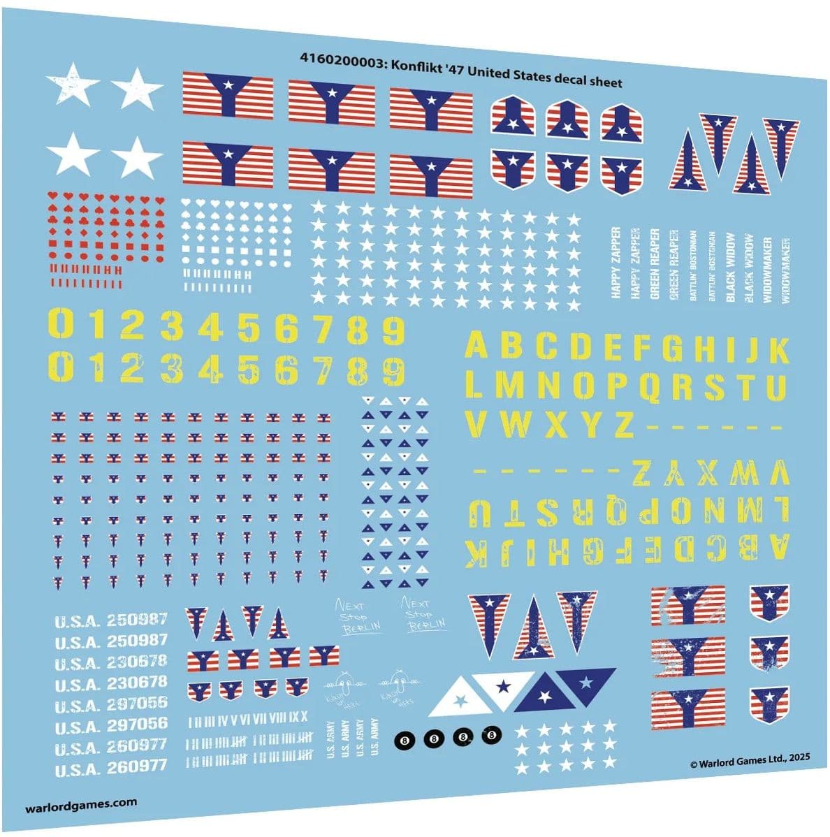 Konflikt '47 United States decal sheet 100 x100 - Image 1