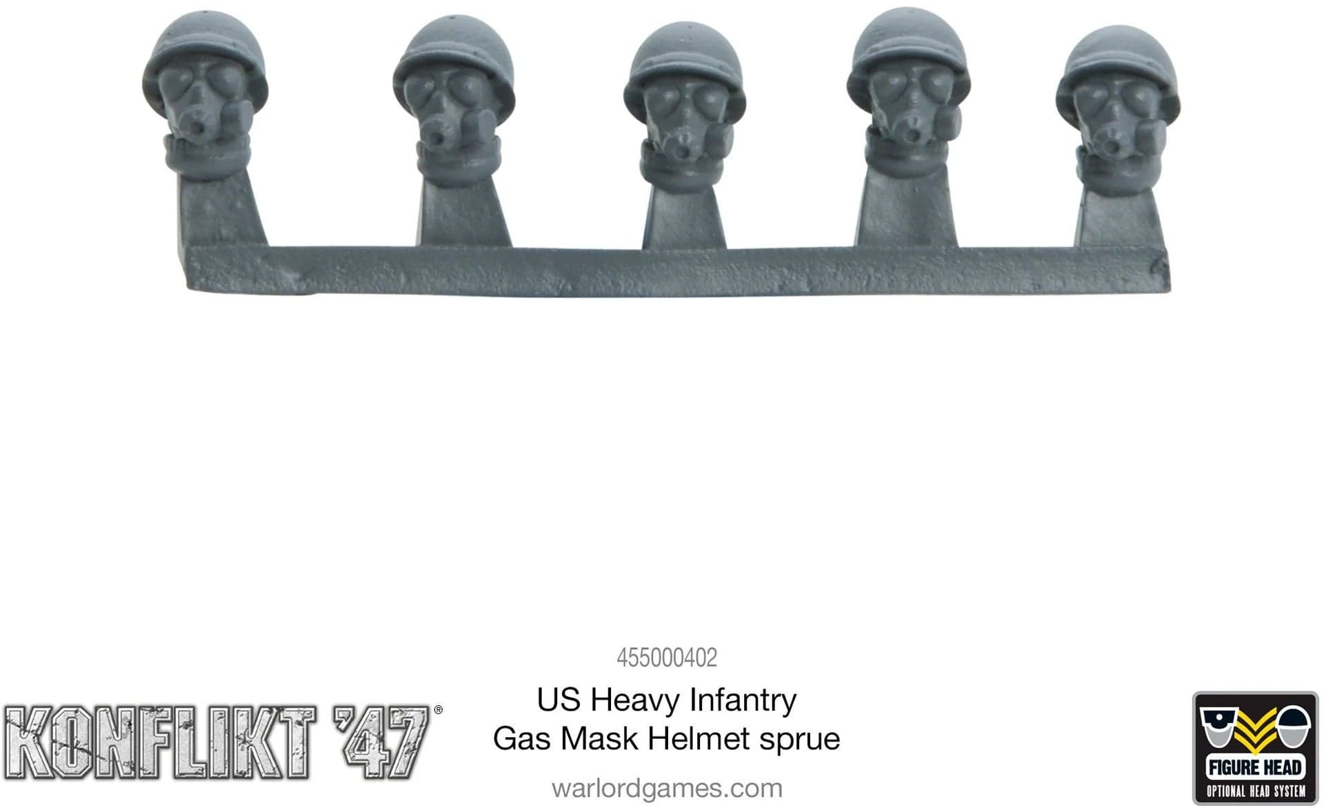 US Heavy Infantry Gas mask helmet sprue - Image 1