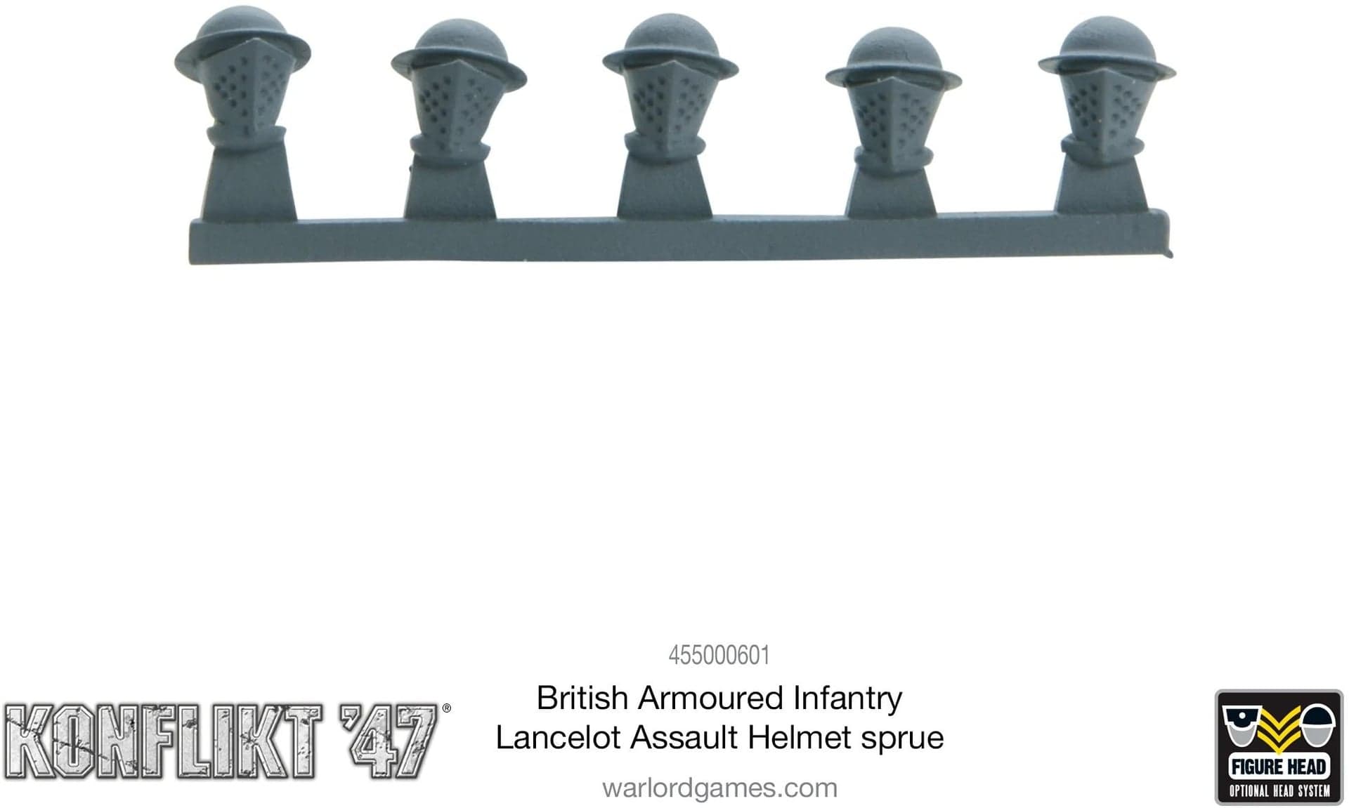 British Armoured Infantry Lancelot Assault Helmet sprue - Image 1