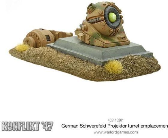 German Schwerefeld Projektor turret emplacement