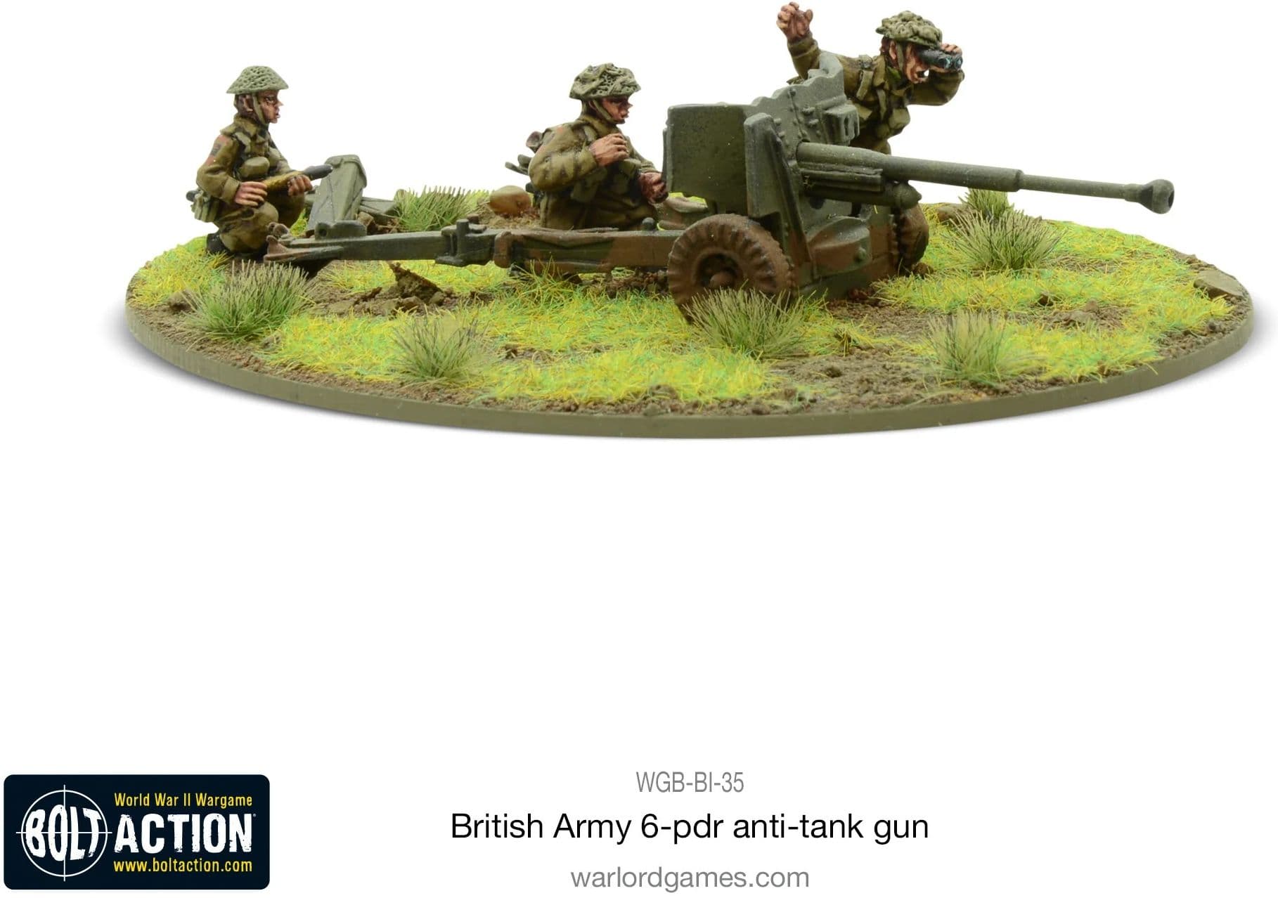 British Army Six Pounder AT Gun