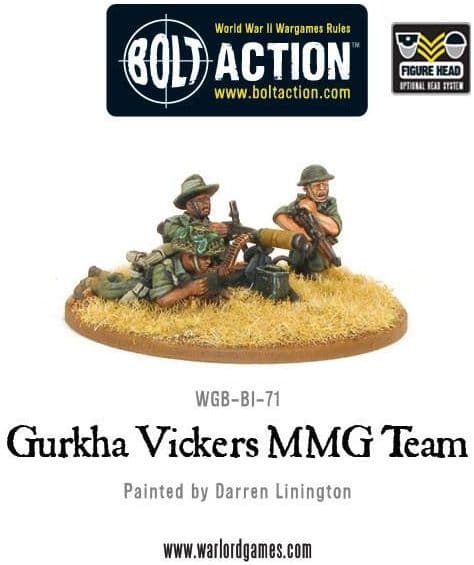 Gurkha Vickers MMG team