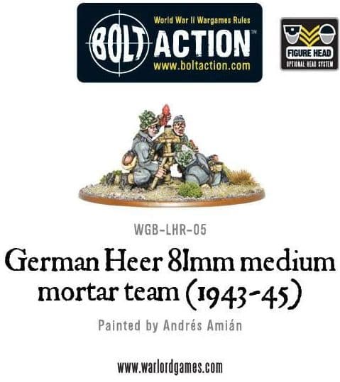 German Heer 81mm medium mortar team (1943-45)