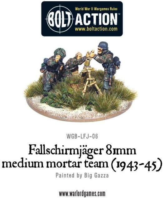 Fallschirmjager 81mm medium mortar team (1943-45)