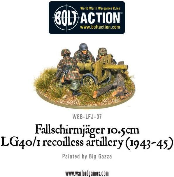 Fallschirmjager 10.5cm LG40/1 recoilless artillery (1943-45)