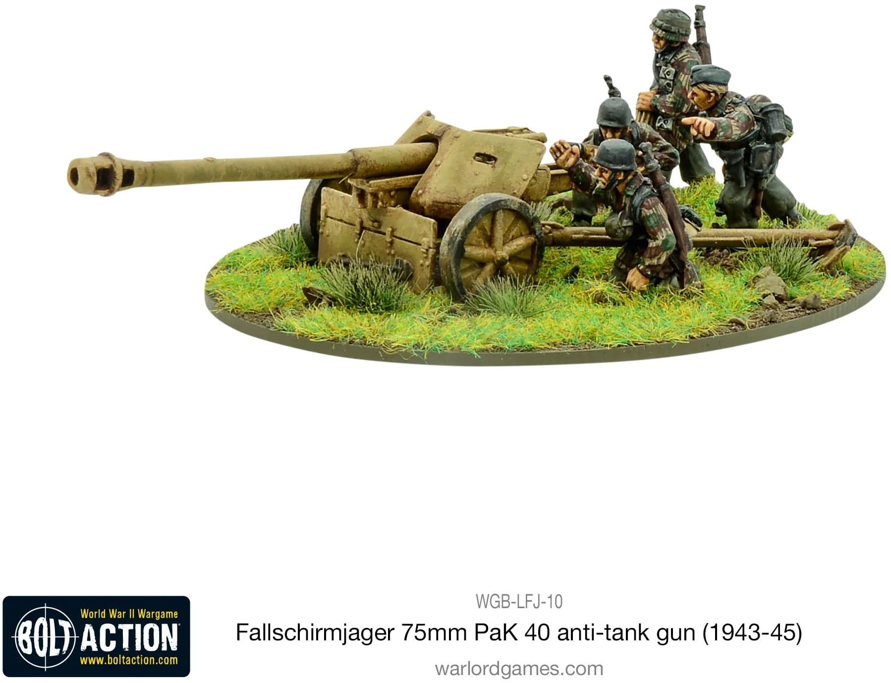 Fallschirmjager 75mm PaK 40 anti-tank gun (1943-45)