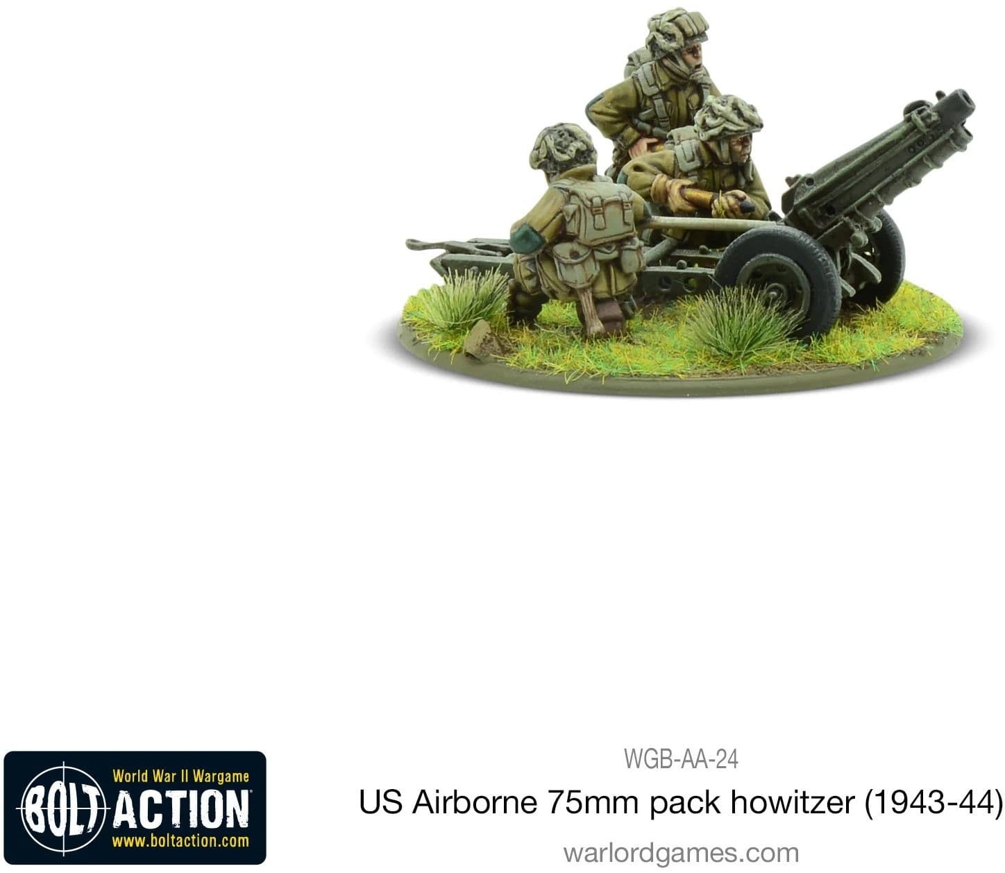 US Airborne 75mm pack howitzer light artillery - Image 1