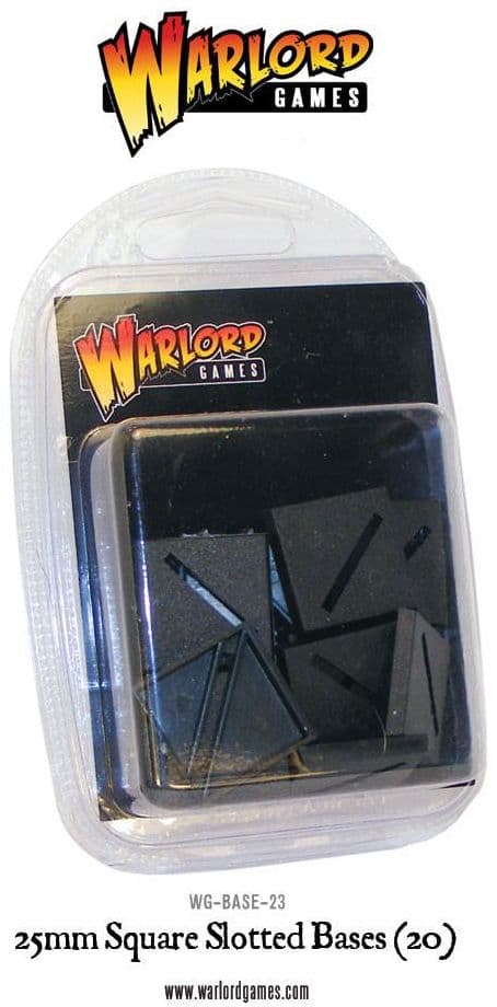 25mm Square Slotted bases (20)