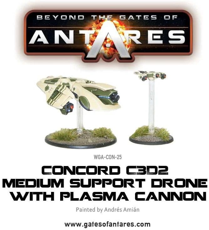 Concord C3D2 Medium Support Drone with Plasma Cannon
