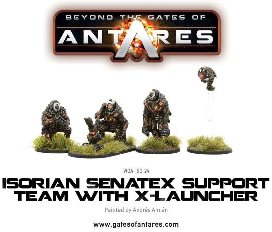 Isorian Senatex support team with X-Launcher