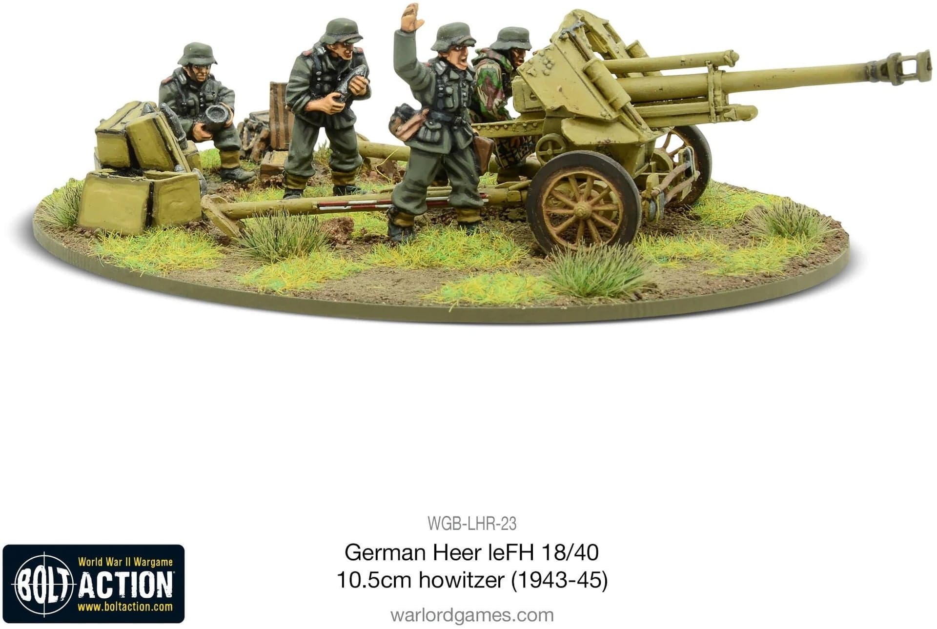 German Heer leFH 18/40 10.5cm howitzer (1943-45)