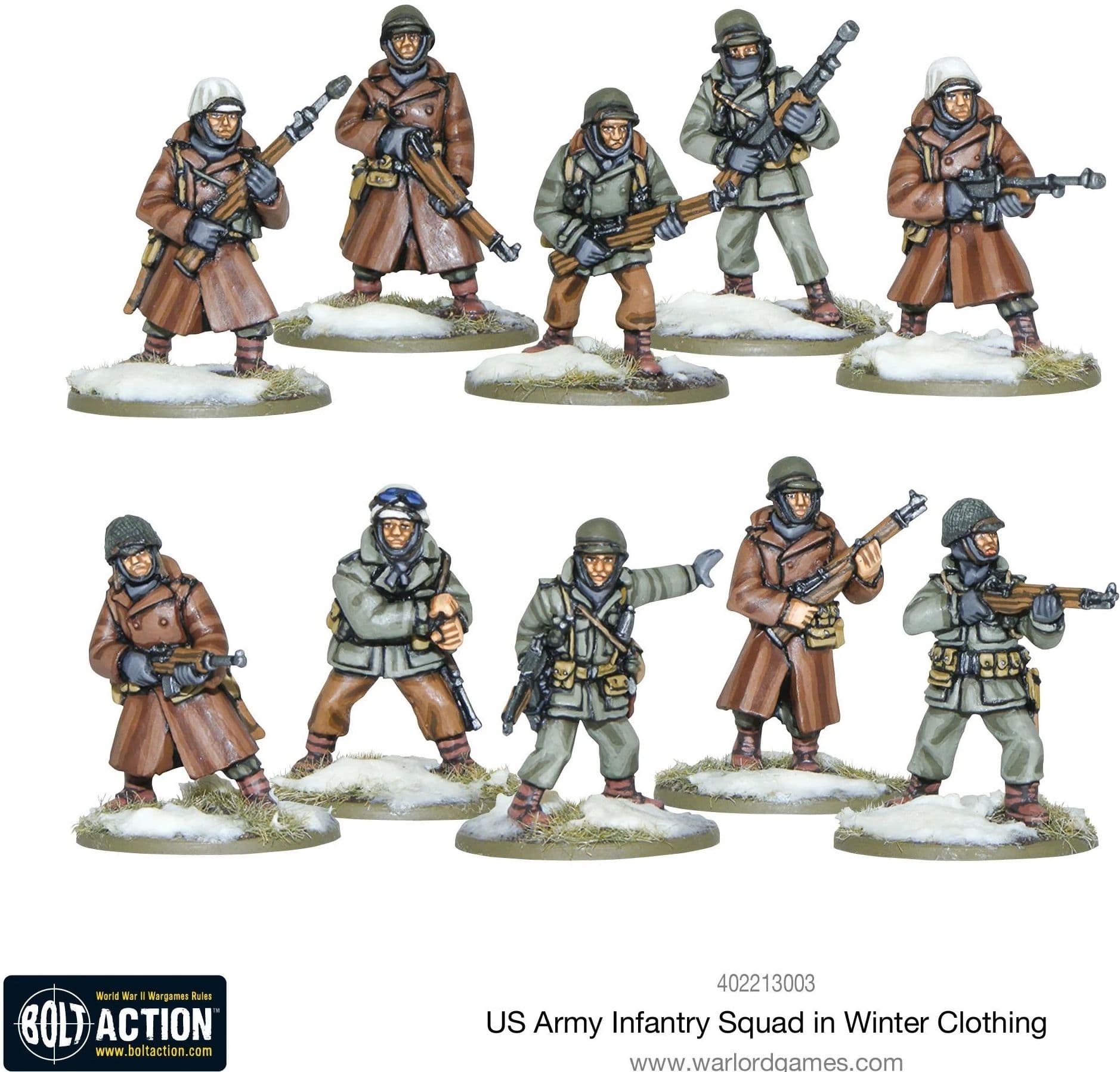 US Army Infantry Squad in Winter Clothing - Image 1