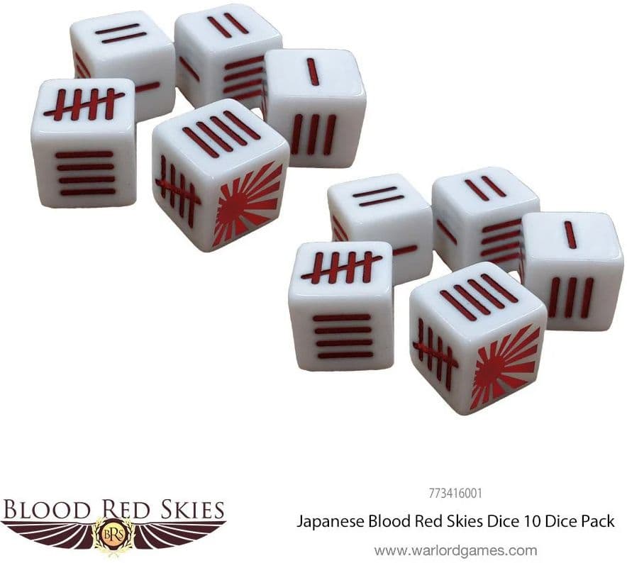Japanese Blood Red Skies Dice - Image 1