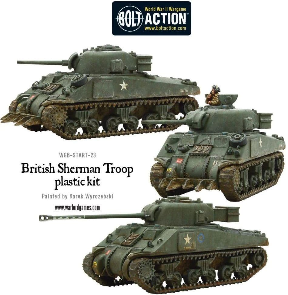 British Sherman V Troop including Vc Firefly