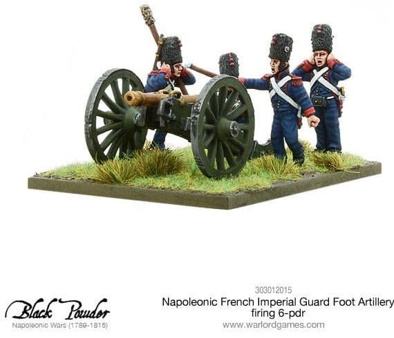 Napoleonic French Imperial Guard Foot Artillery firing 6-pdr - Image 1