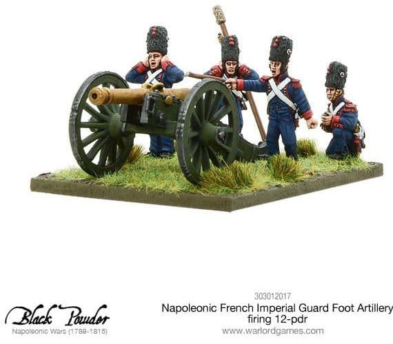 Napoleonic French Imperial Guard Foot Artillery firing 12-pdr - Image 1