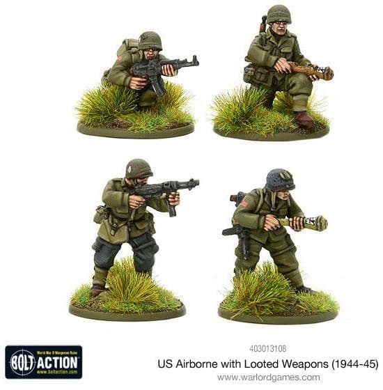 US Airborne with looted German weapons (1944-45) - Image 1