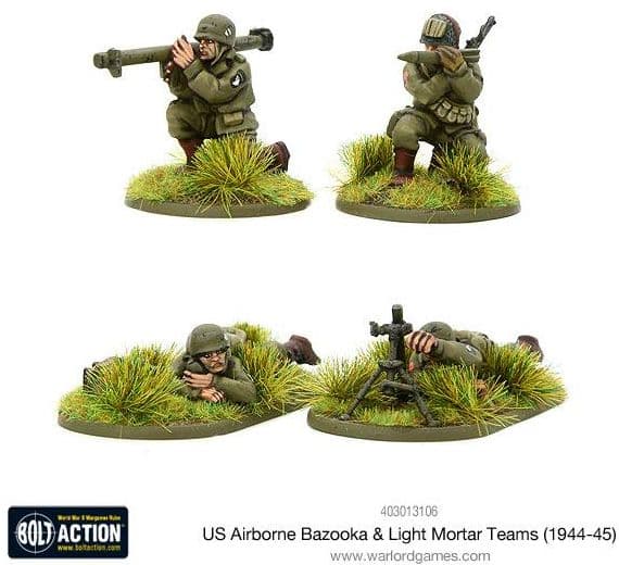 US Airborne Bazooka & light mortar teams (1944-45)