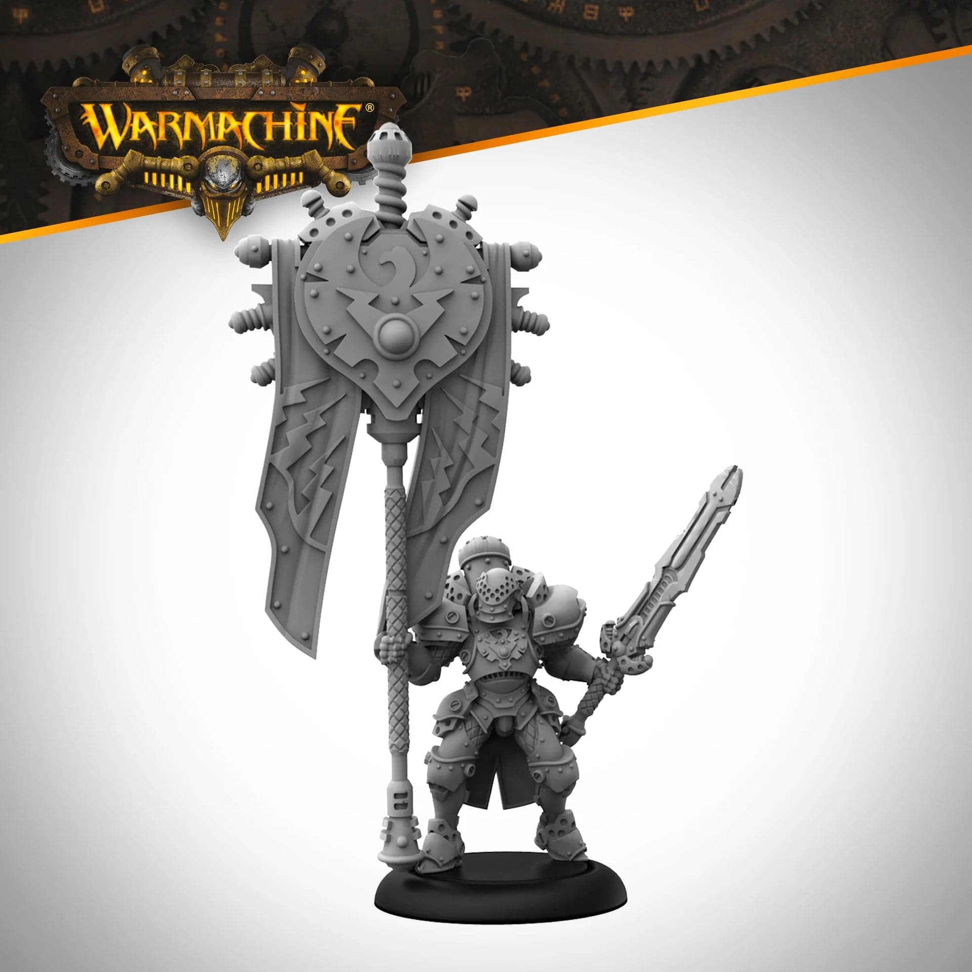 Warmachine: Storm Legion Legionnaire Standard Bearer Variant - Image 1