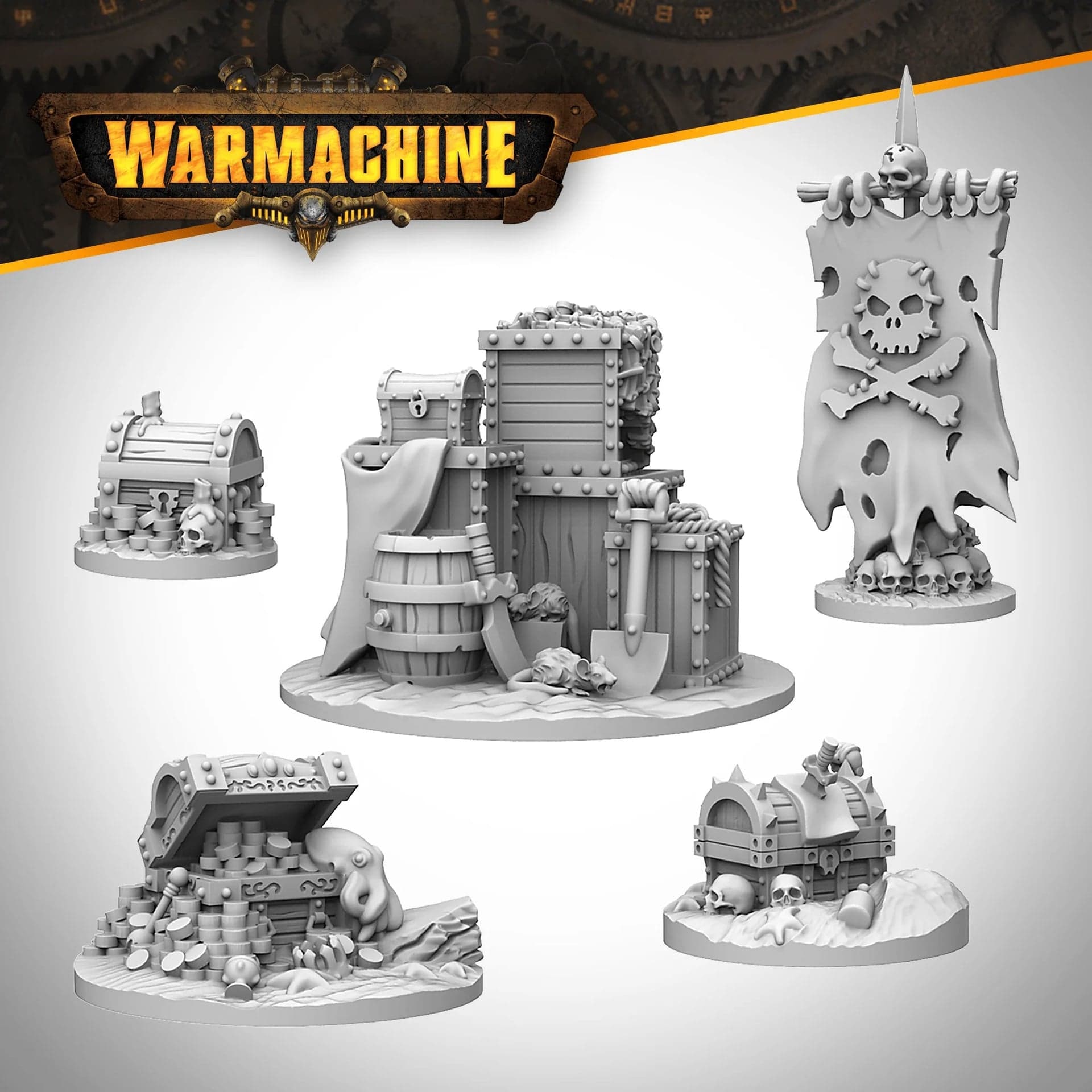 Warmachine: Southern Kriels Brineblood Marauders Objectives Set - Image 1