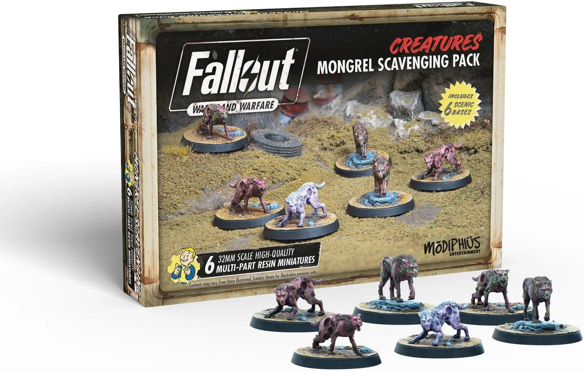 Fallout: Wasteland Warfare - Creatures: Mongrel Scavenging Pack - Image 1