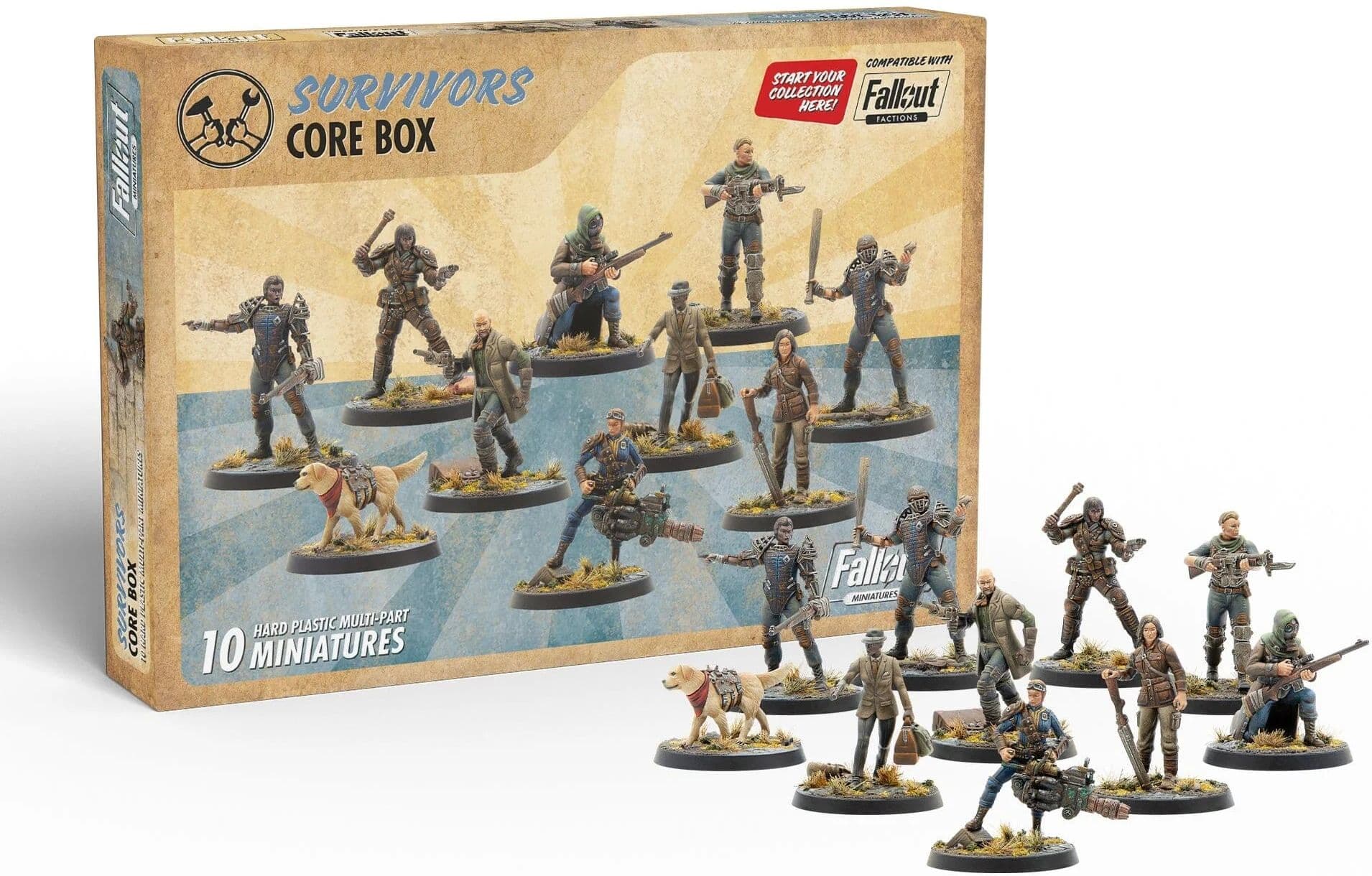 Fallout: Miniatures - Wasteland Survivors Core Box (Plastic)