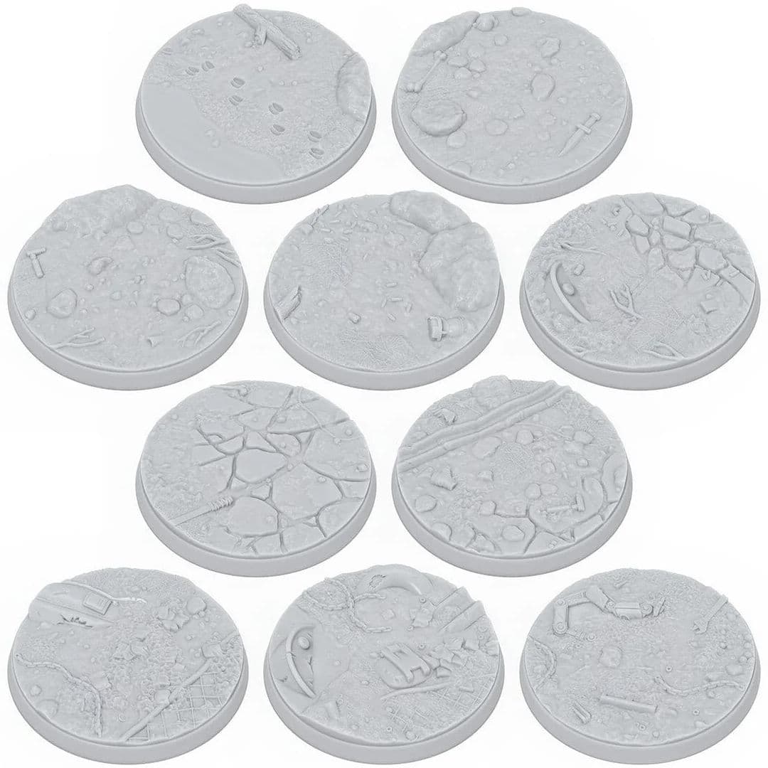 Fallout: Miniatures - 40mm Wasteland Scenic Bases - Image 1
