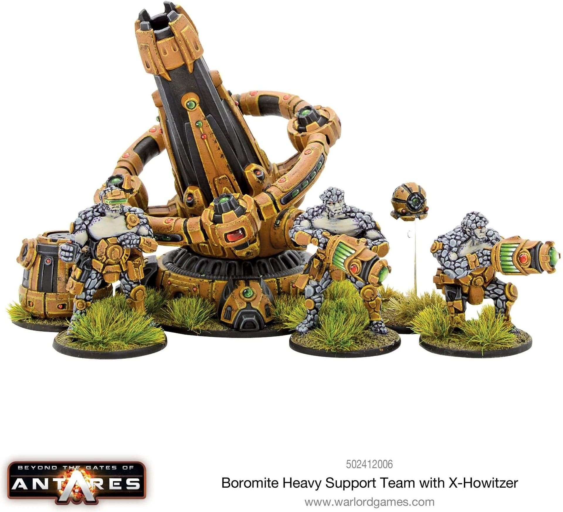 Boromite heavy support team with X-Howitzer