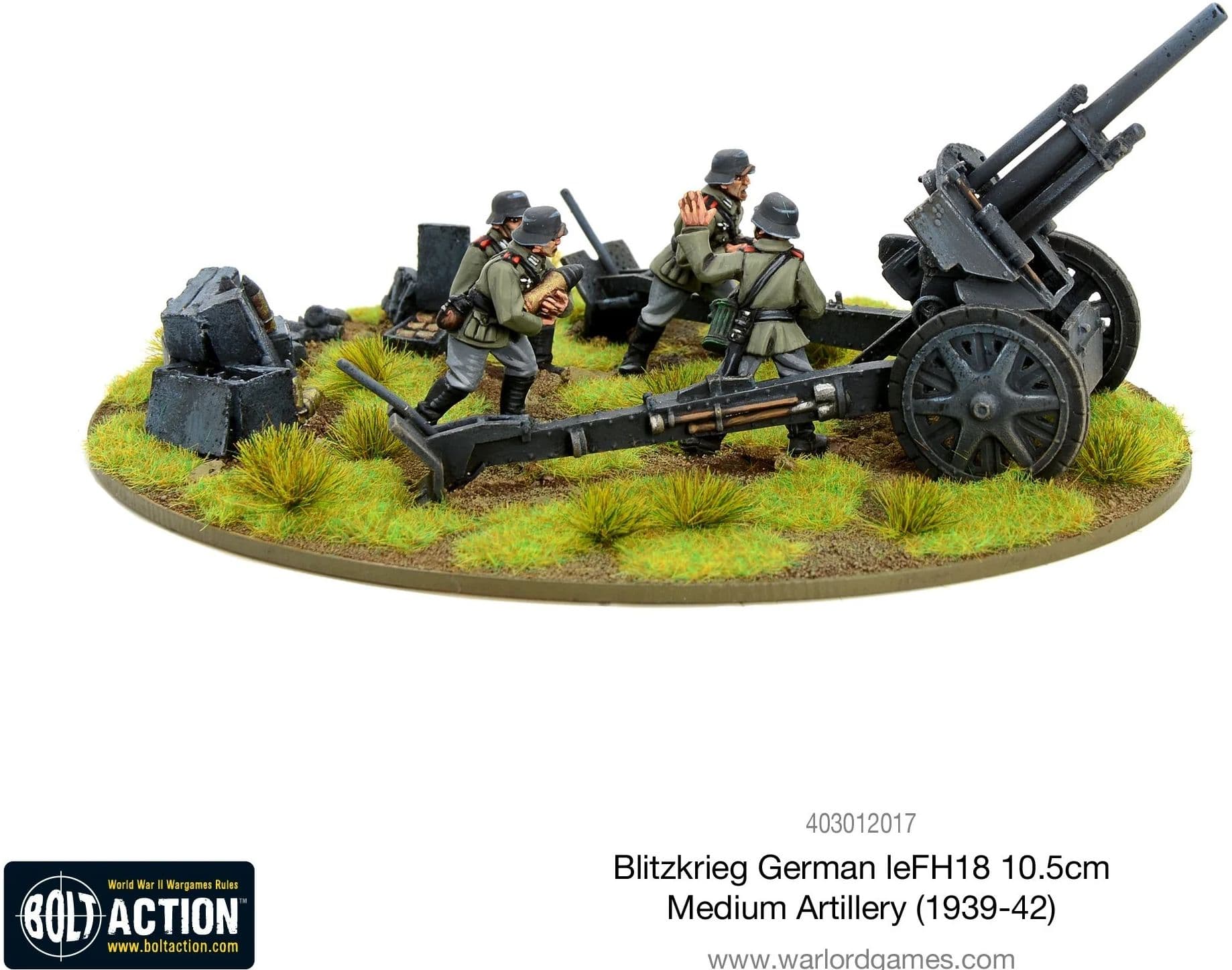 Blitzkrieg German leFH 18 10.5cm medium artillery (1939-42)