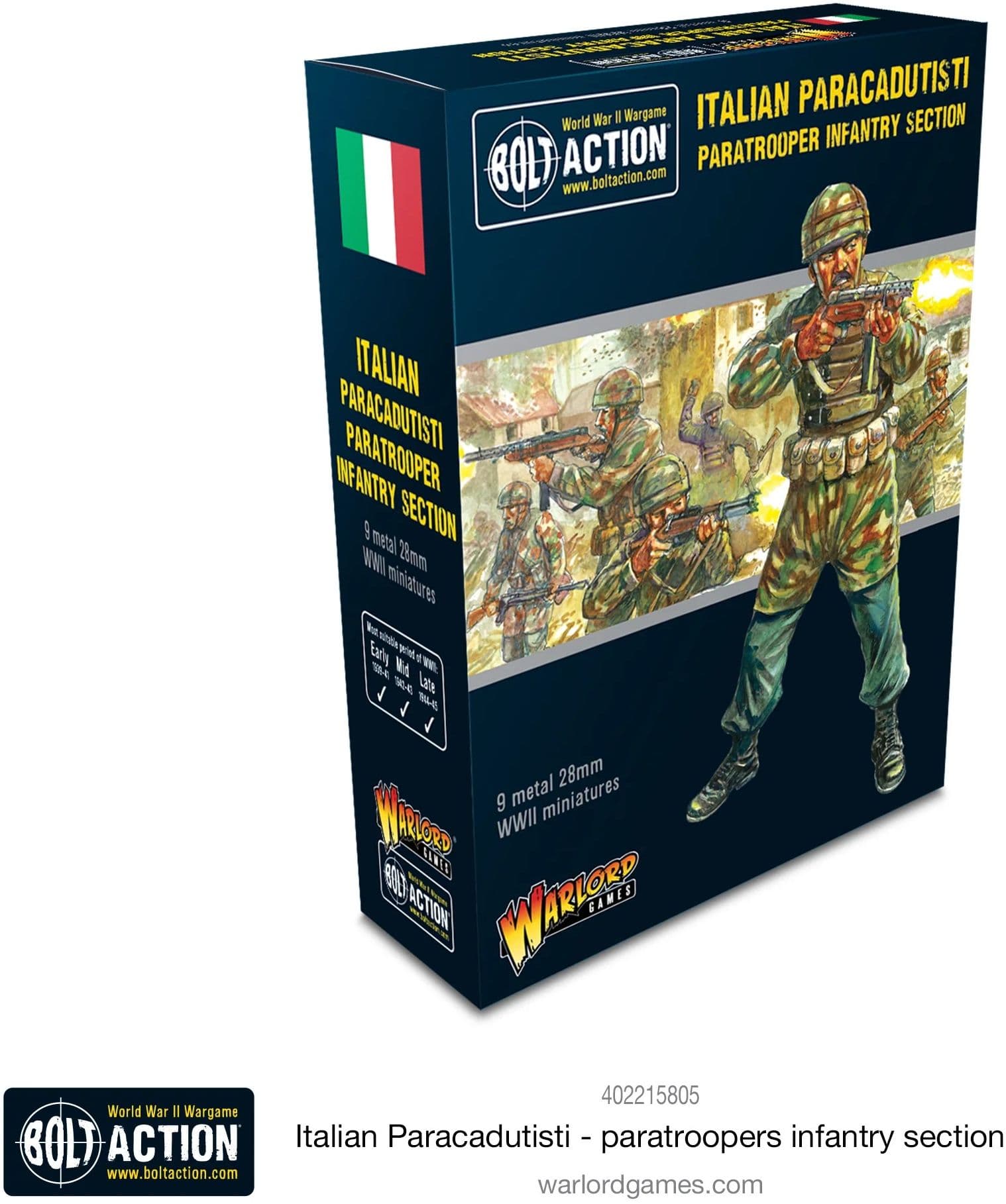 Italian Paracadutisti paratrooper infantry section