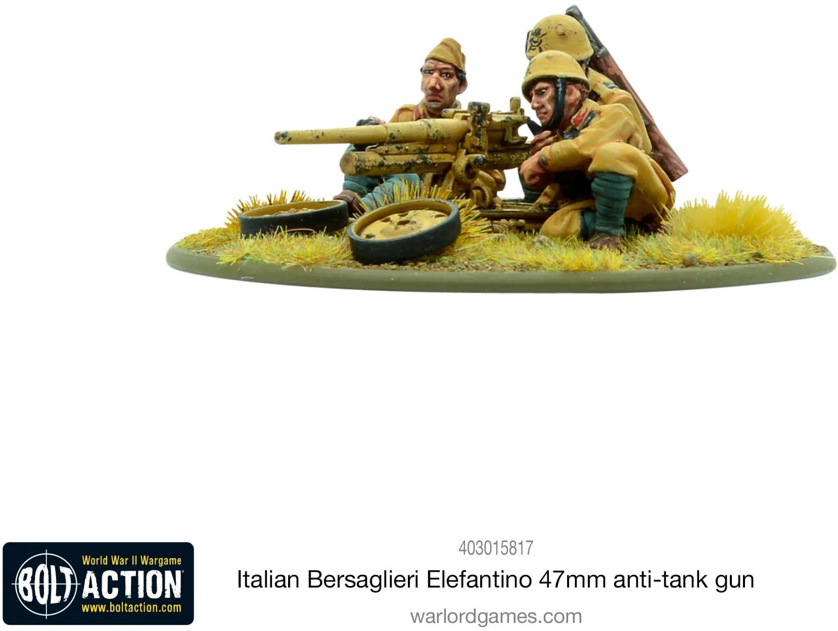 Italian Bersaglieri Elefantino 47mm anti-tank gun