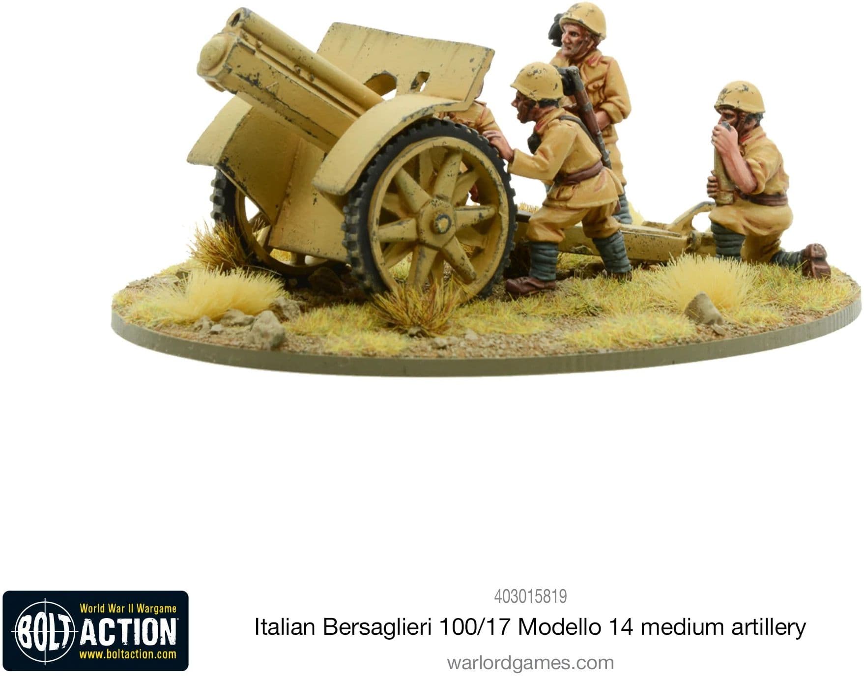 Italian Bersaglieri 100/17 Modello 14 medium artillery