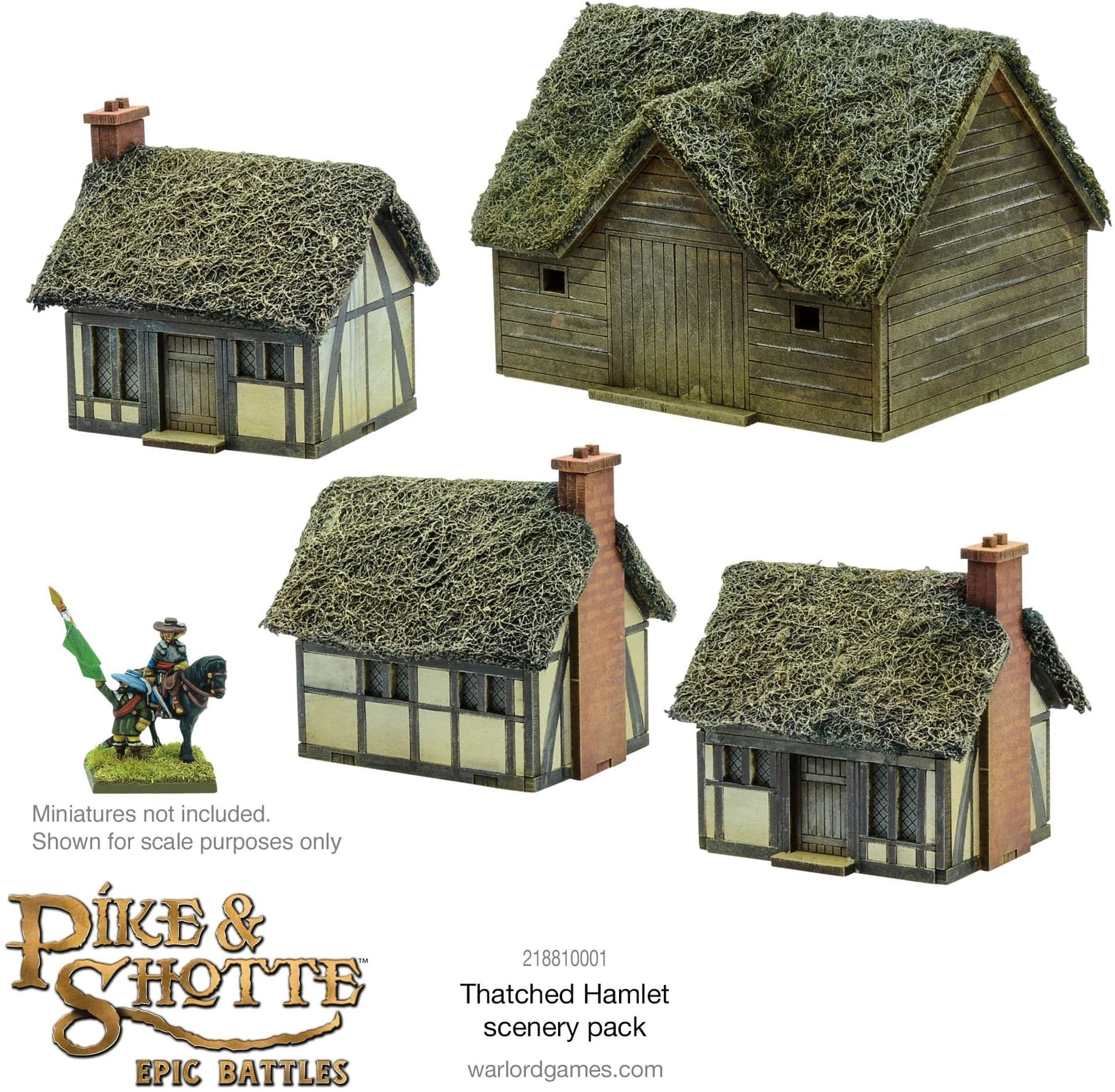 Pike & Shotte Epic Battles - Thatched Hamlet scenery pack - Image 1
