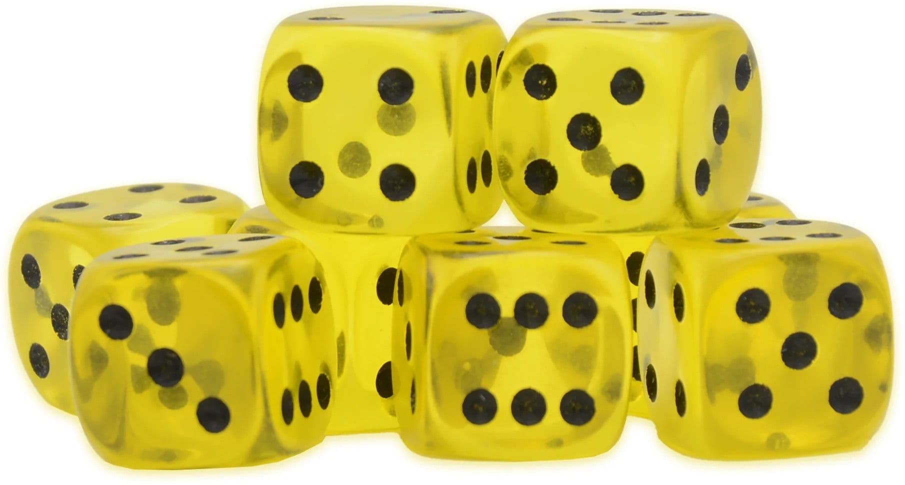 Yellow Citrine D6 Dice - Image 1