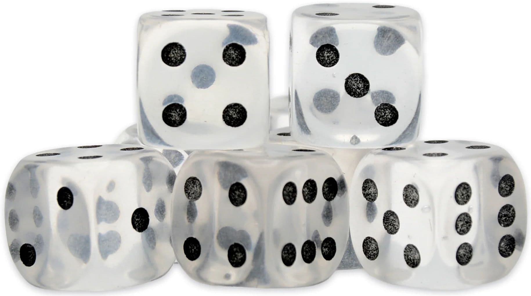 Clear Quartz D6 Dice - Image 1