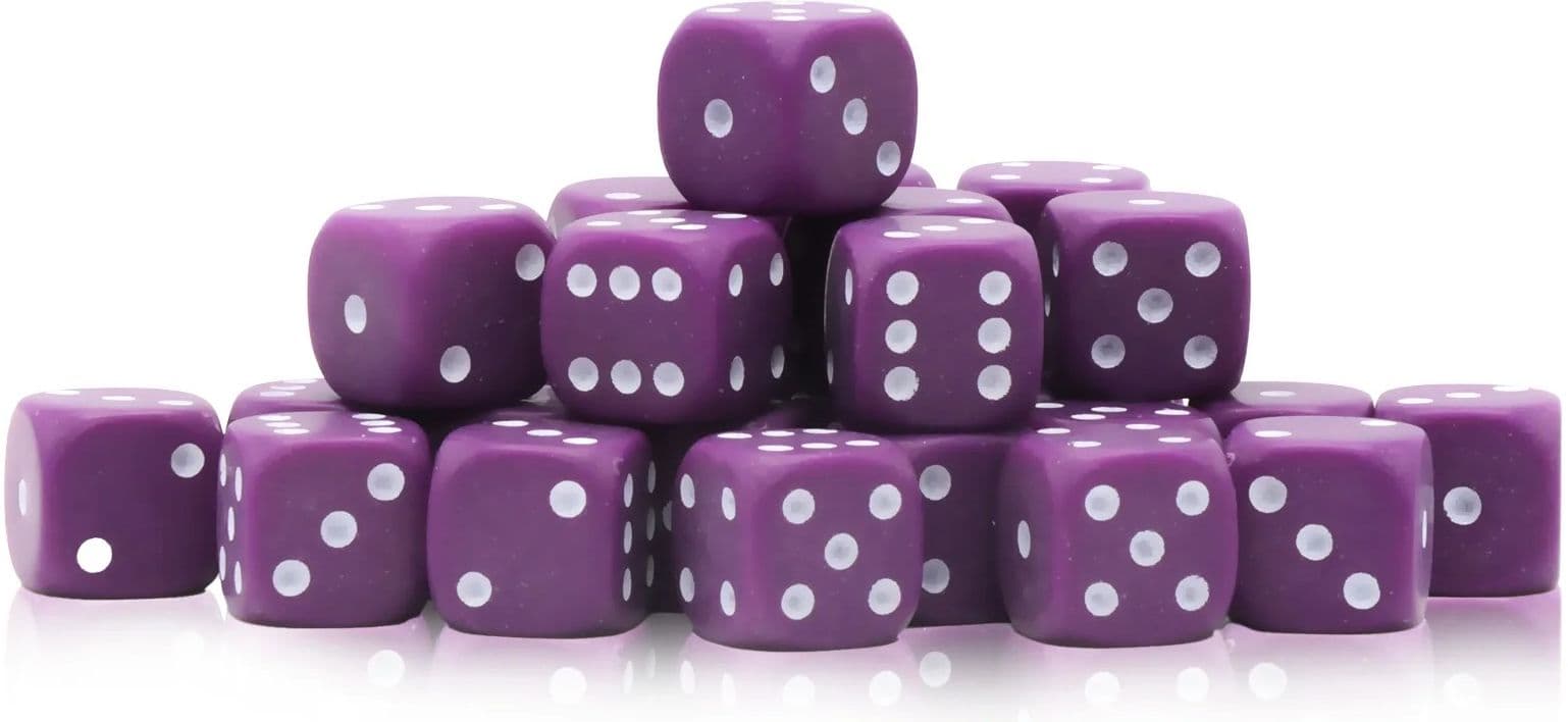 D6 Dice Pack | 10mm (Purple) - Image 1