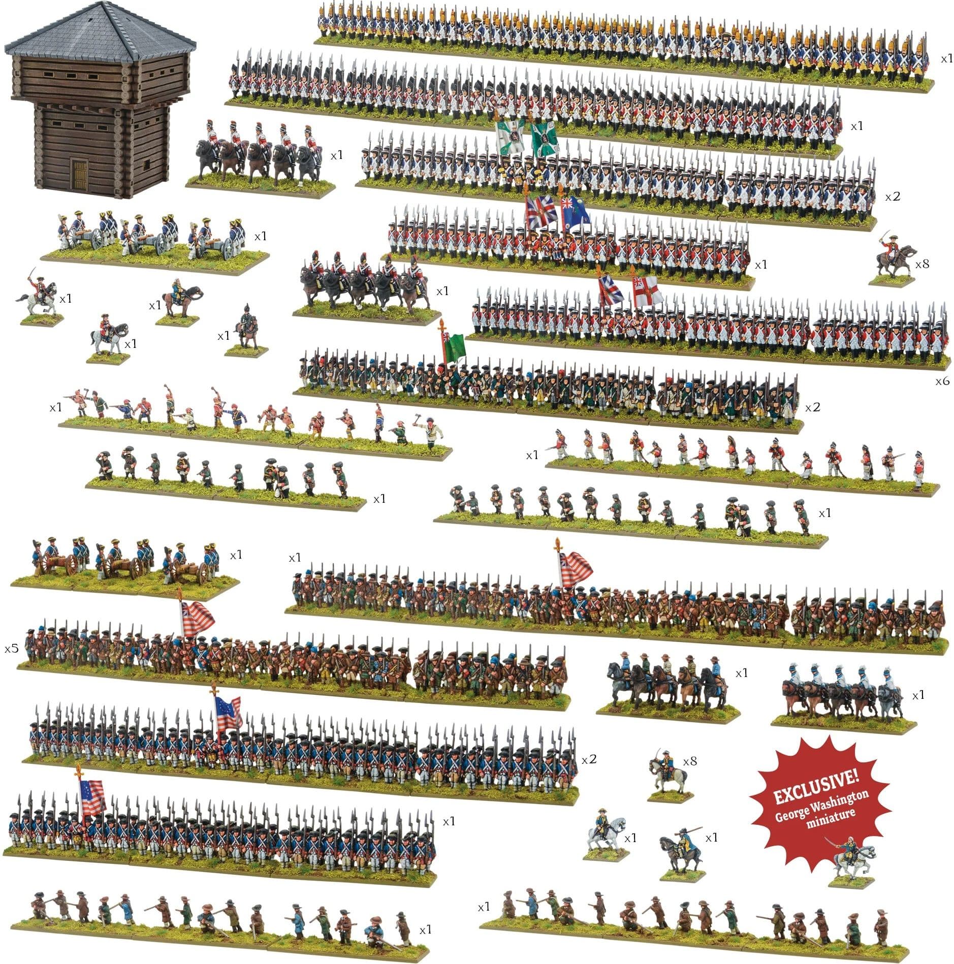 Black Powder Epic Battles: Revolution! with George Washington special figure