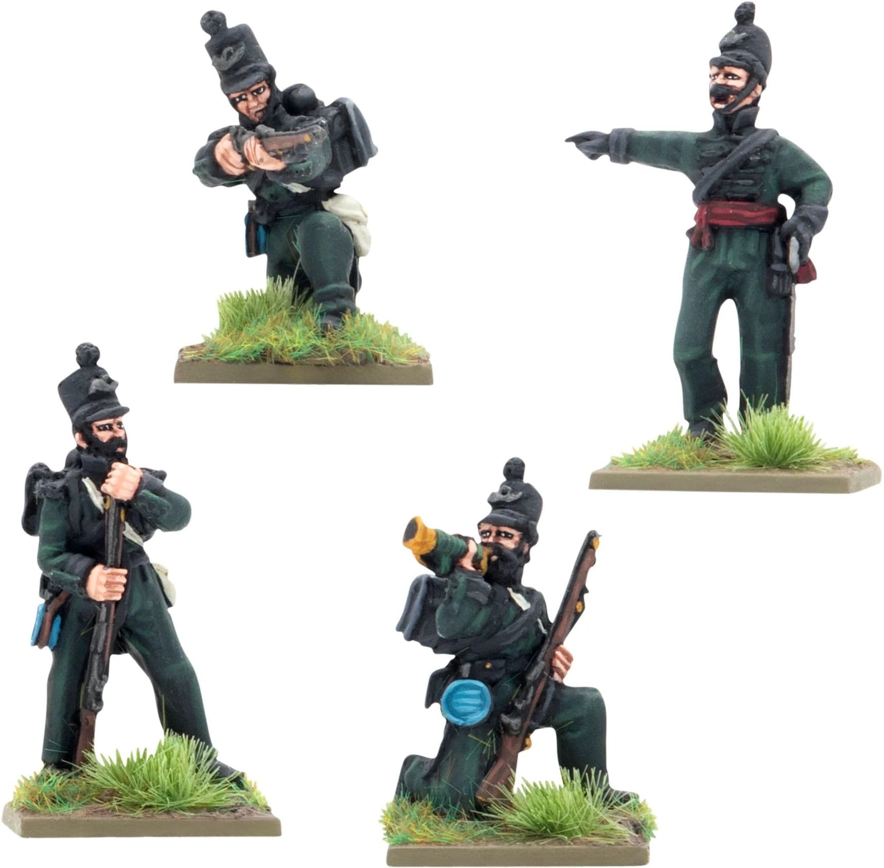 Crimean War British Rifle Brigade in shakos command