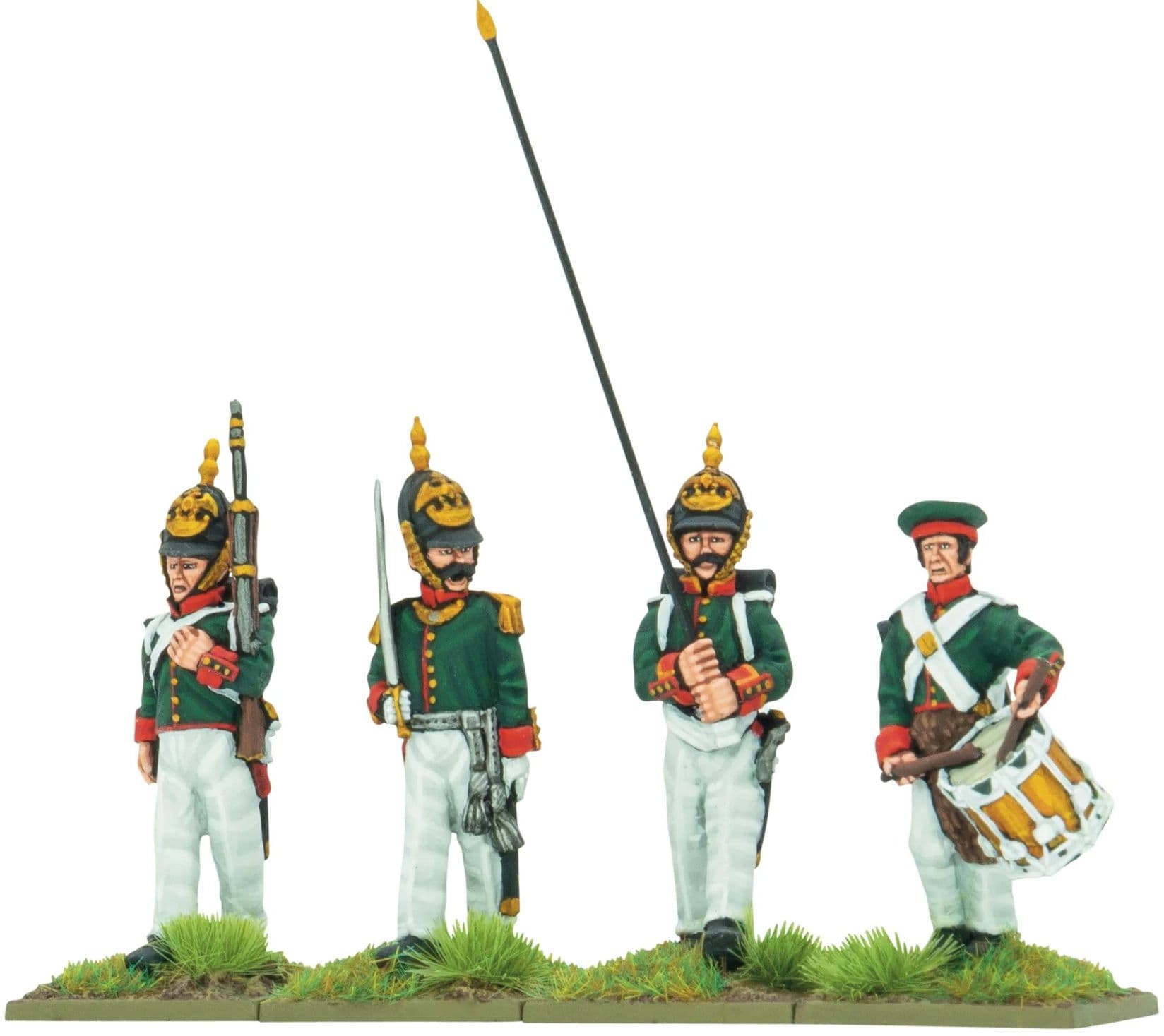 Crimean War Russian infantry in summer dress command