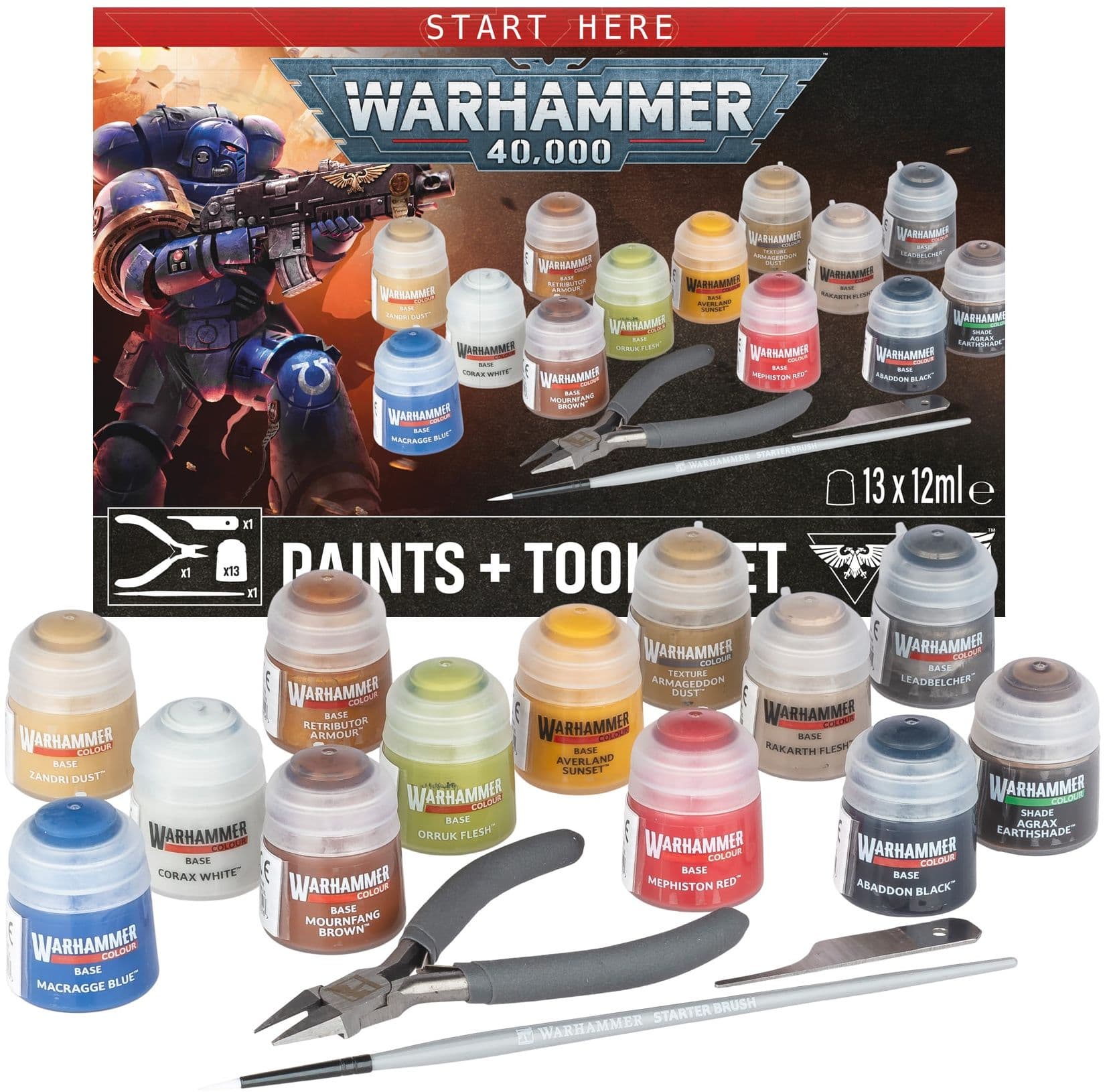 Warhammer 40,000: Paint + Tools set