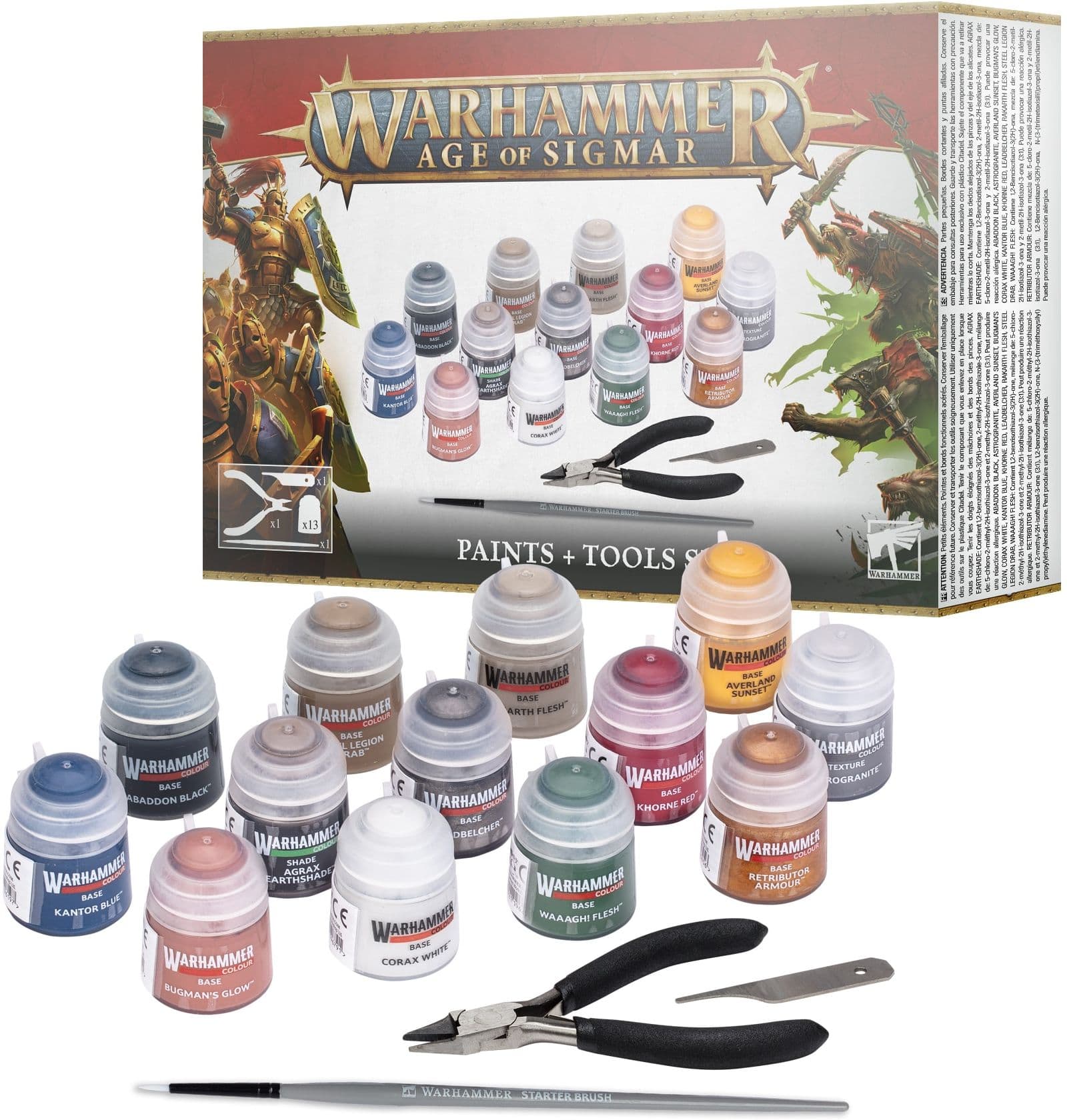 Warhammer Age of Sigmar: Paints + Tools Set - Image 1