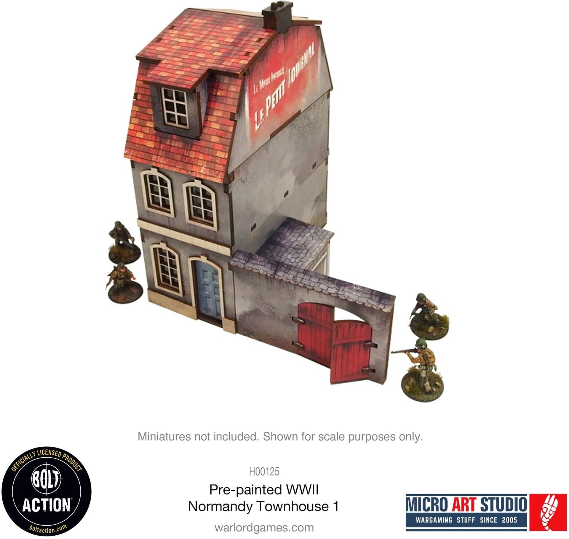 Pre-painted WW2 Normandy Townhouse 1 - Image 1