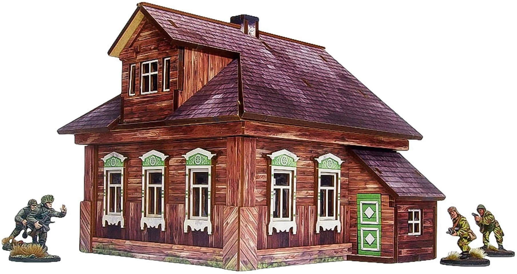 Pre-Painted WW2 Ostfront Village Forester's Dacha