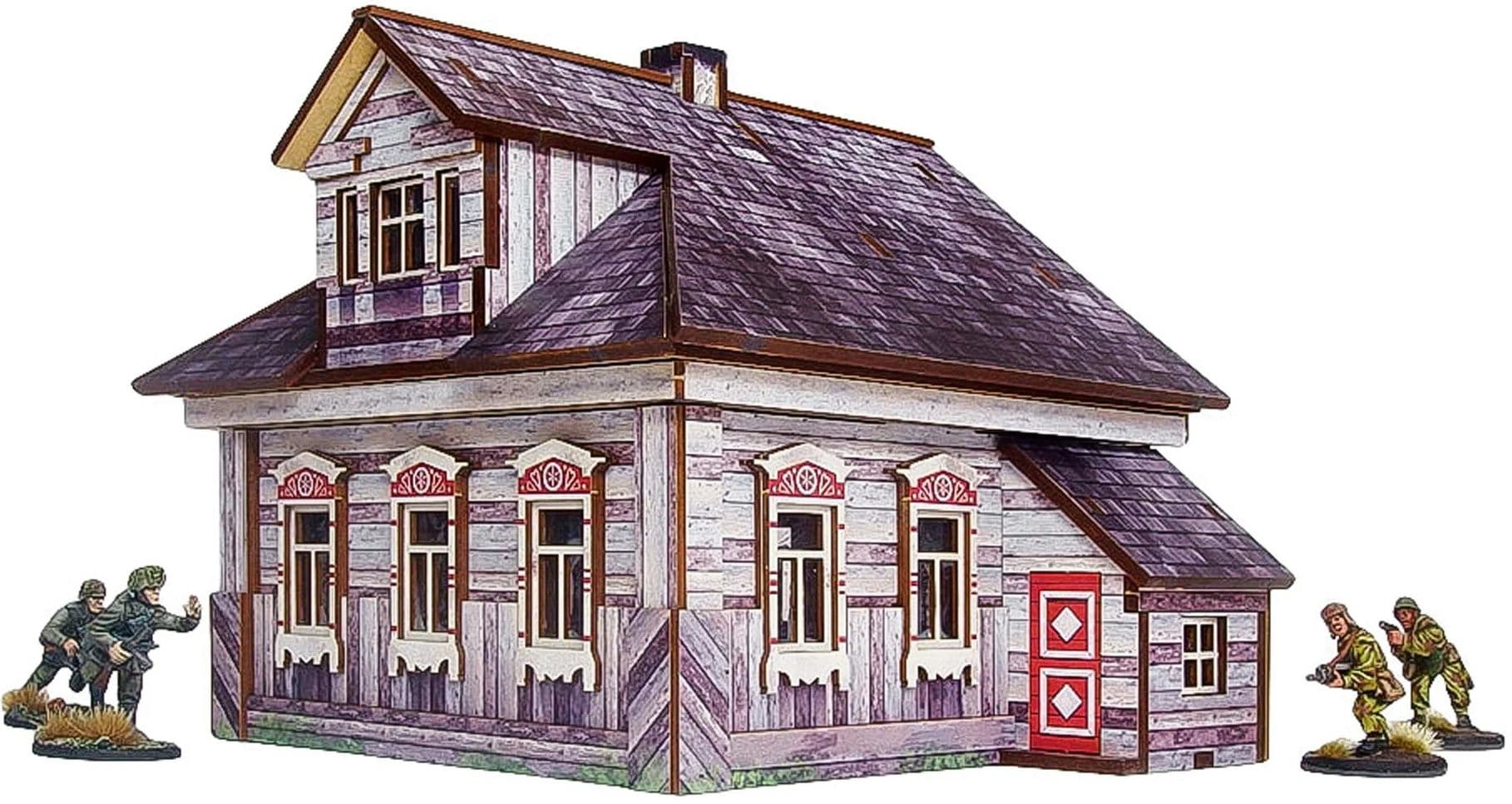 Pre-Painted WW2 Ostfront Village Whitewashed Dacha - Image 1