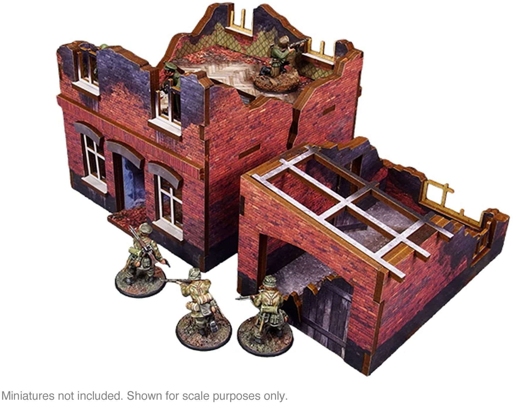 Pre-Painted WW2 Ostfront Stalingrad Small House (with garage)