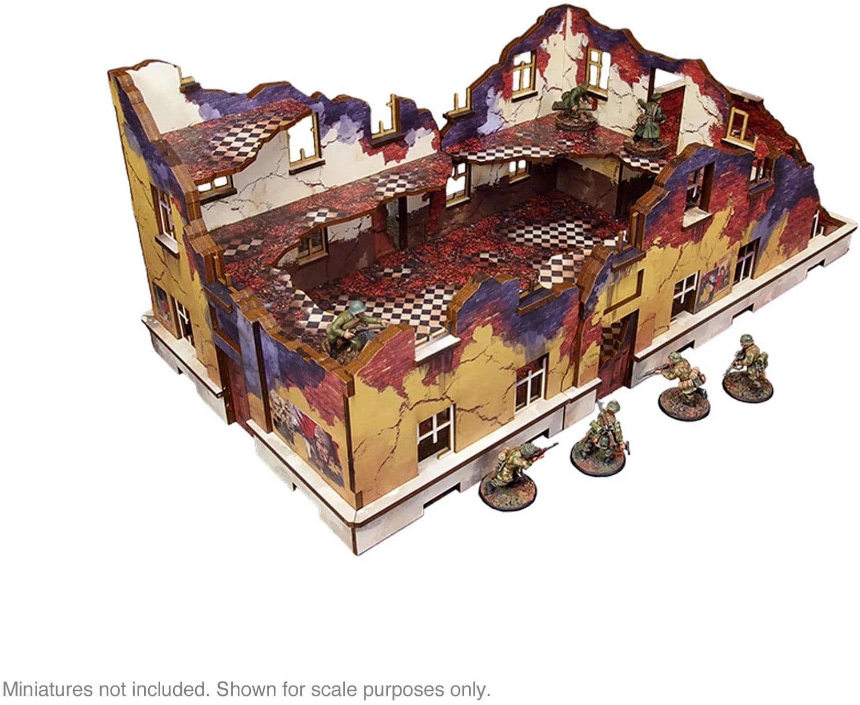 Pre-Painted WW2 Ostfront Stalingrad School Left (with balcony) - Image 1