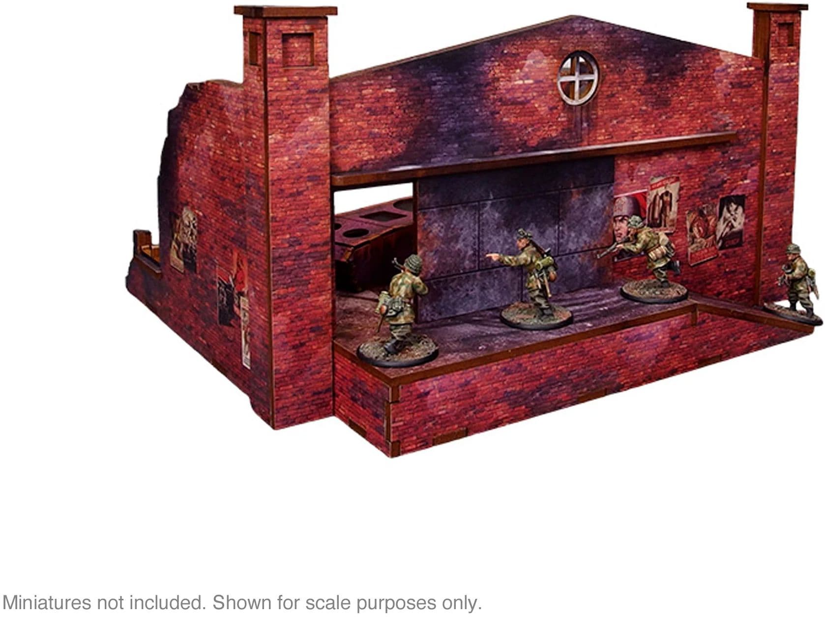 Pre-Painted WW2 Ostfront Stalingrad Factory Back (with ramp)