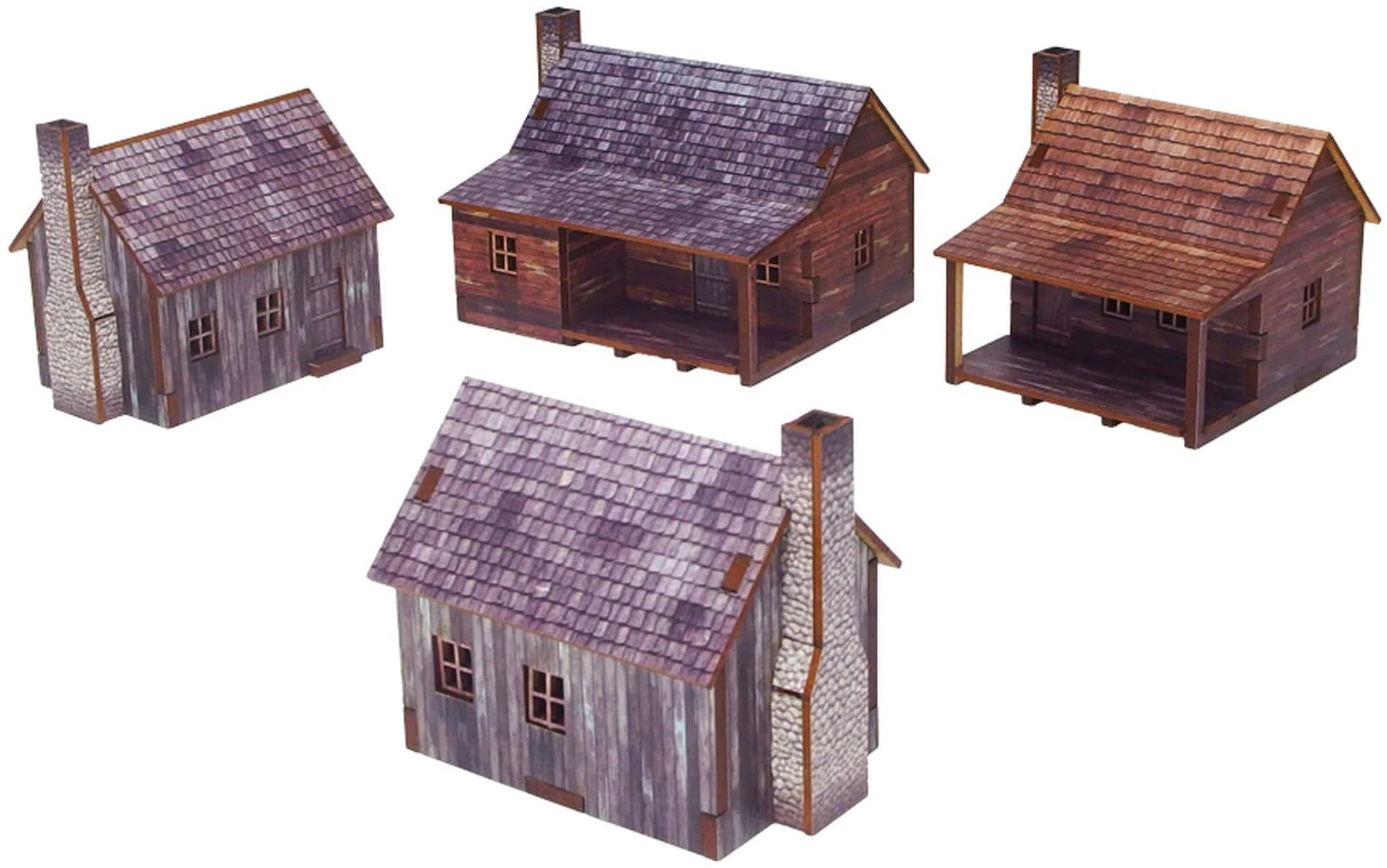 Pre-Painted American Houses (Epic Battles Scale)