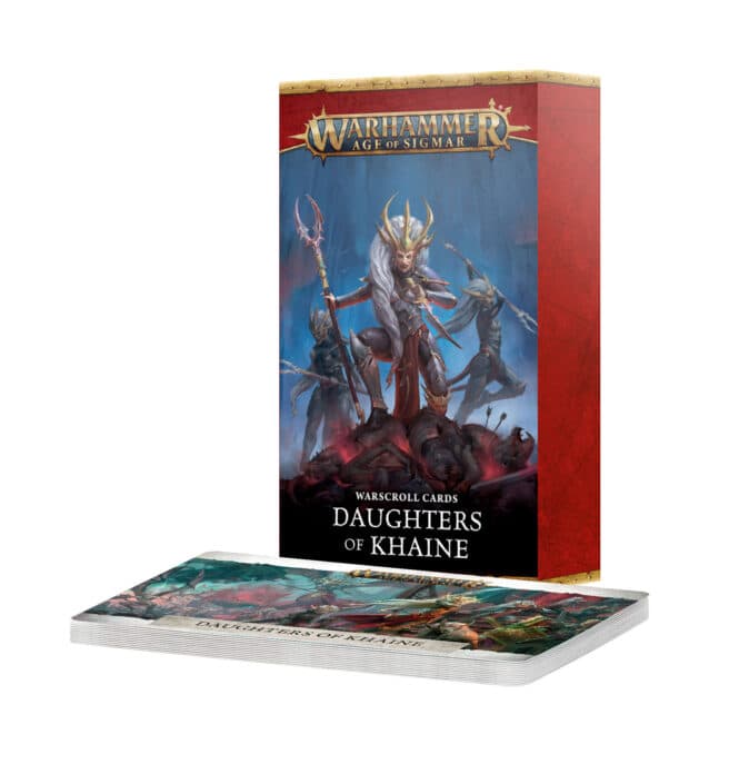 Daughters of Khaine Warscroll Cards ENG