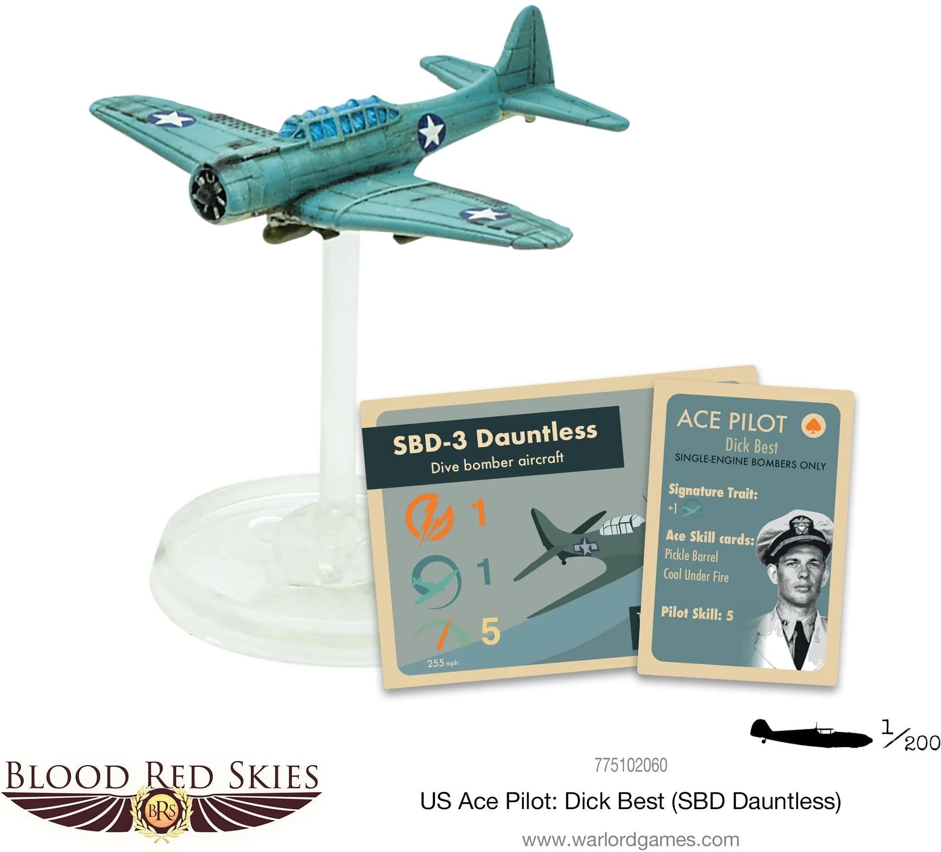 Blood Red Skies US Ace Pilot: Dick Best - Image 1